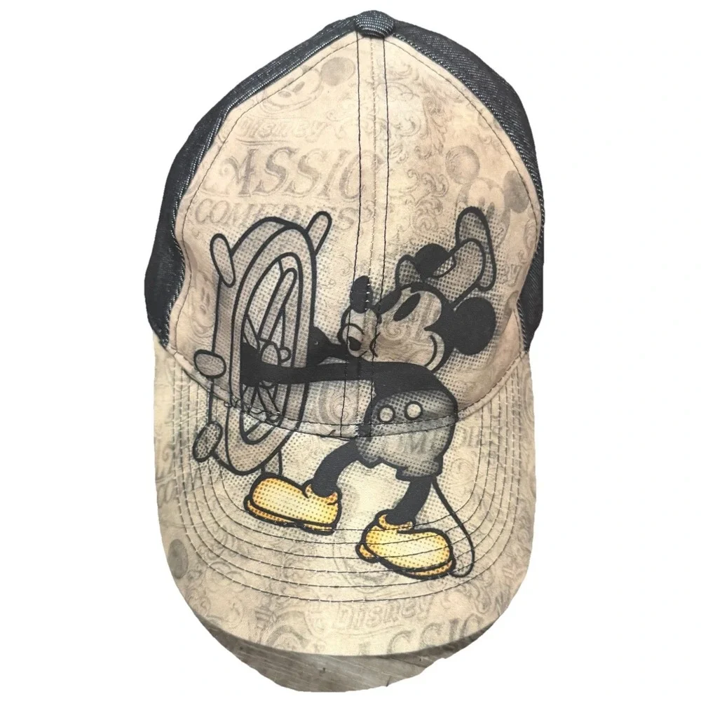 Disney World Mickey Mouse Vintage Look Trucker Hat Adjustable Adult Cap